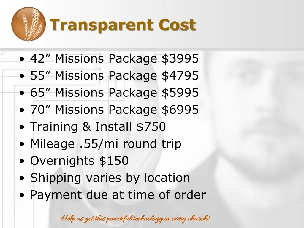 transparent cost
