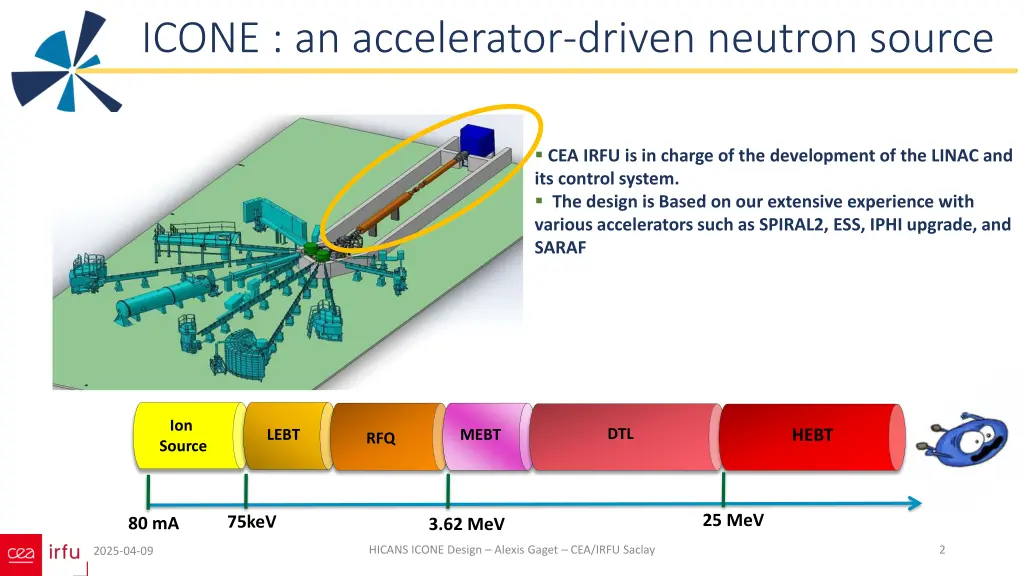 icone an accelerator driven neutron source 1