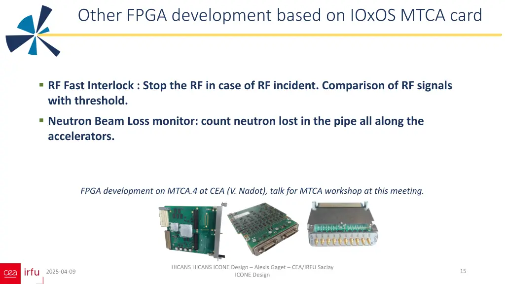 other fpga development based on ioxos mtca card