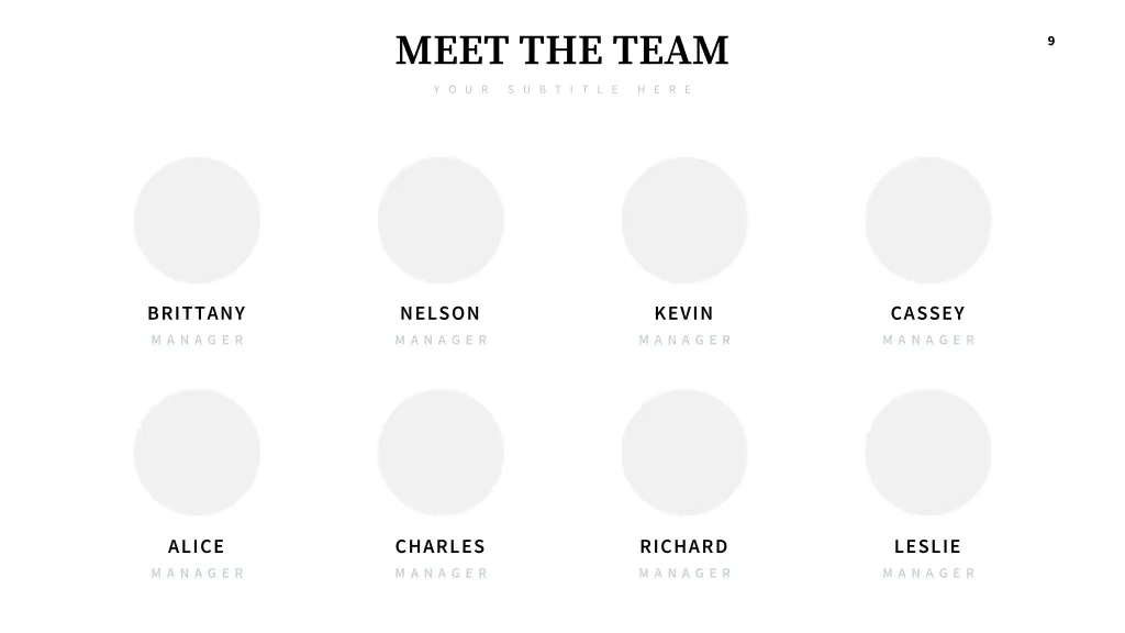 meet the team y o u r s u b t i t l e h e r e