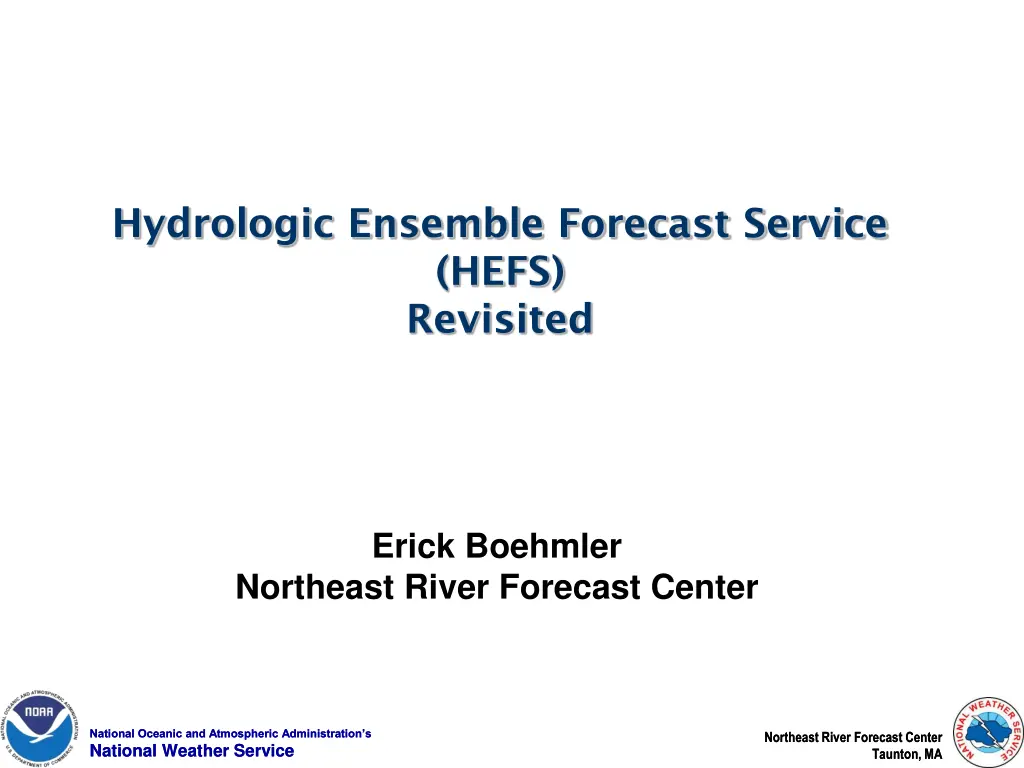 hydrologic ensemble forecast service hefs