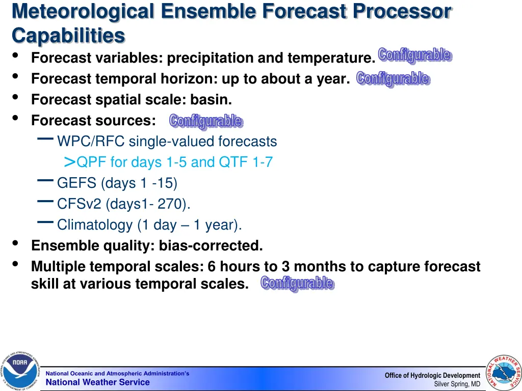 meteorological ensemble forecast processor