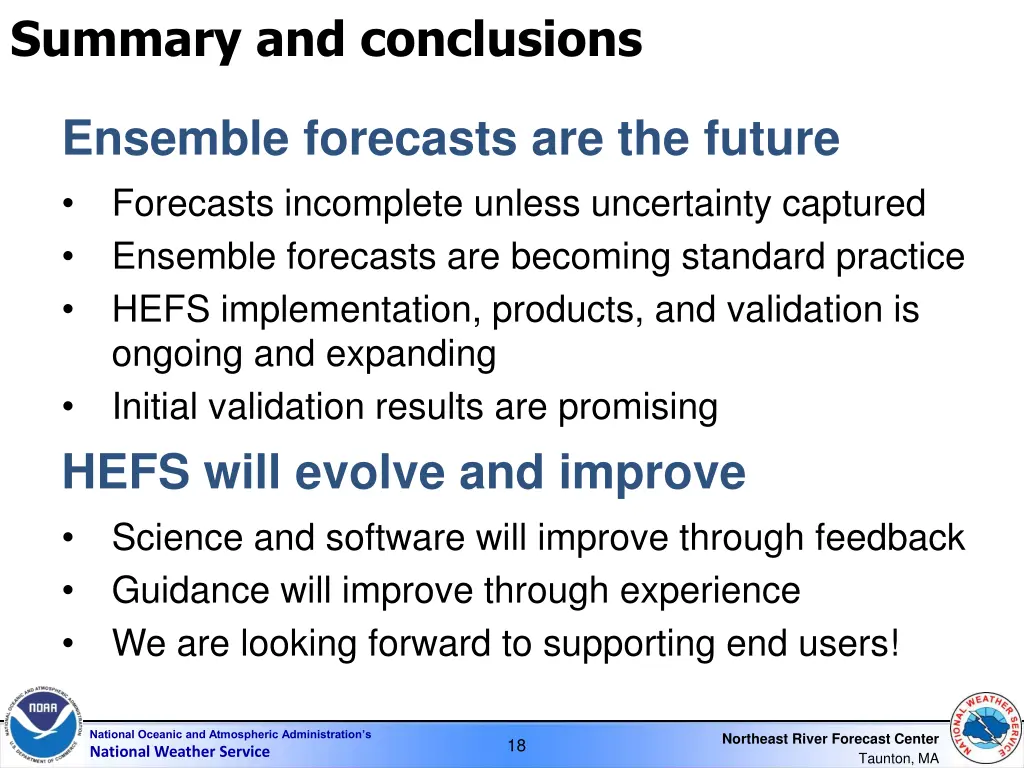 summary and conclusions