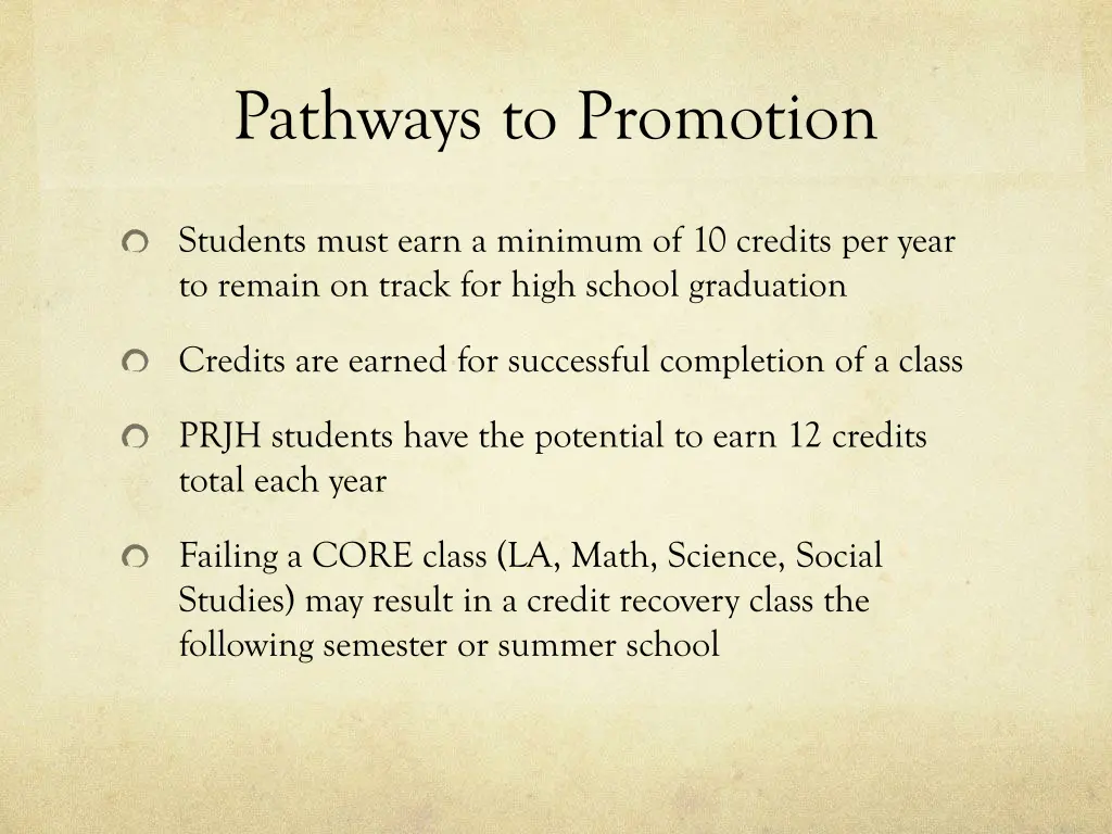 pathways to promotion