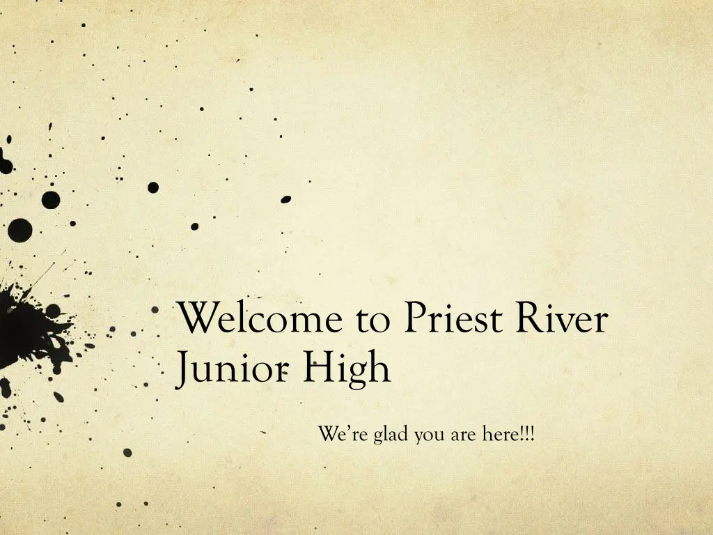 welcome to priest river junior high