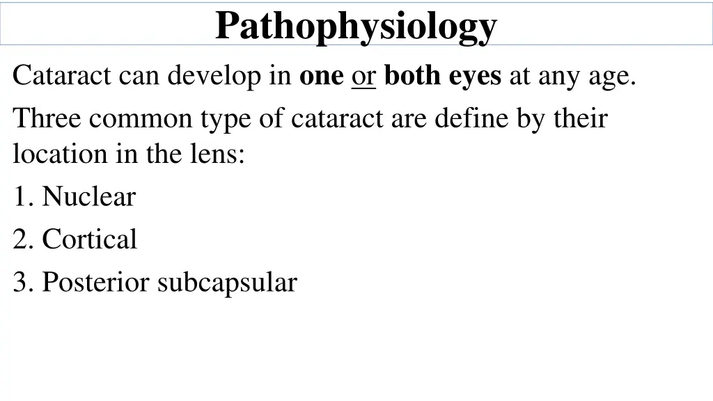 pathophysiology