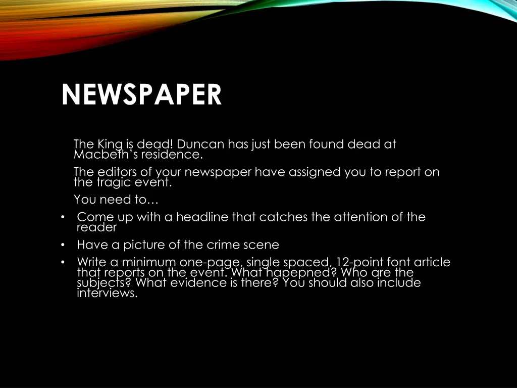 newspaper