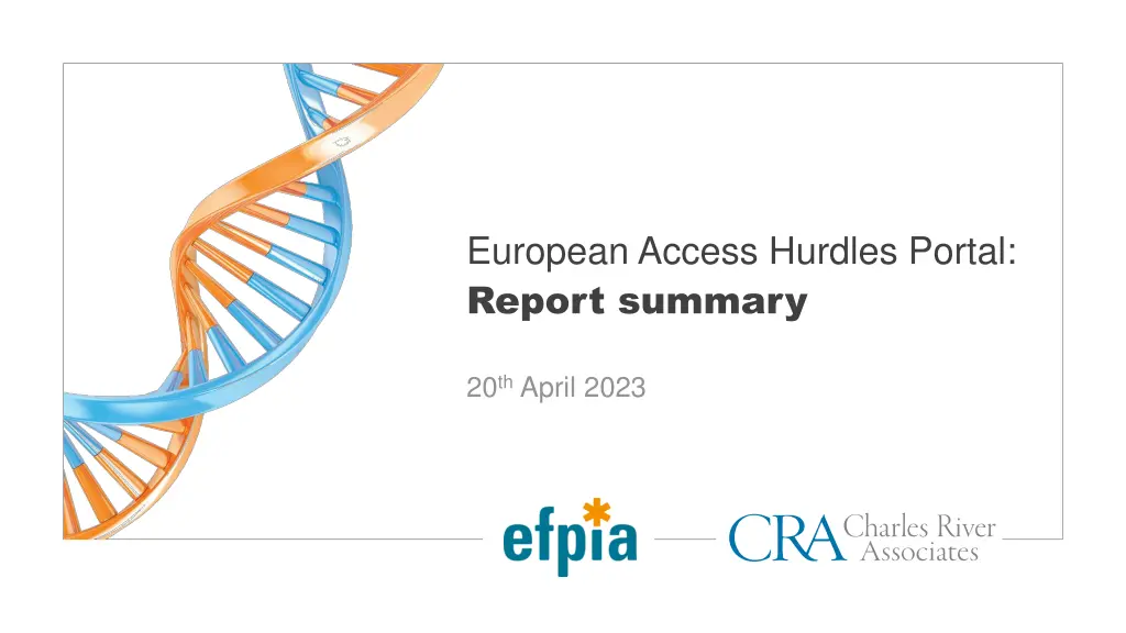 european access hurdles portal report summary