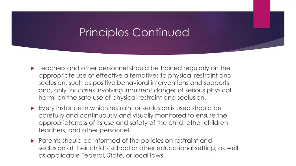 principles continued 2