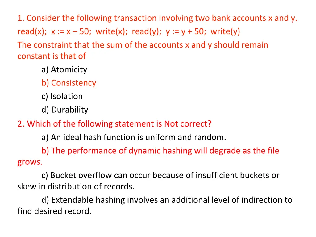 1 consider the following transaction involving