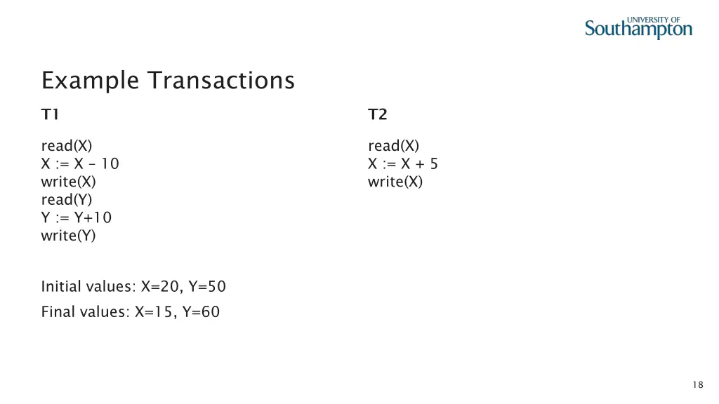 example transactions