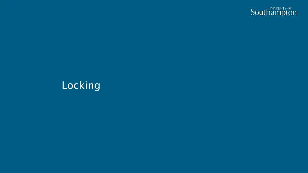 locking