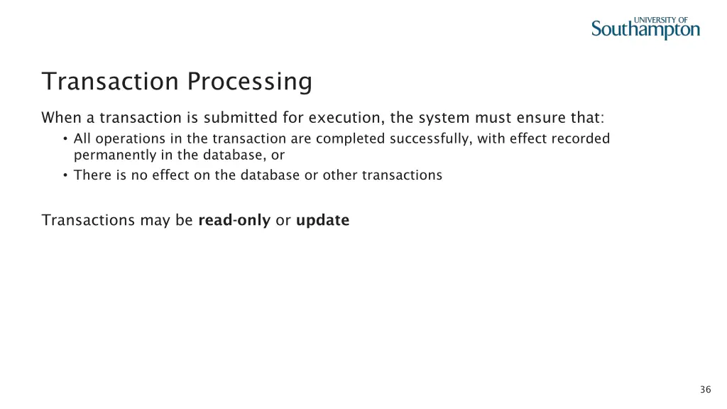 transaction processing
