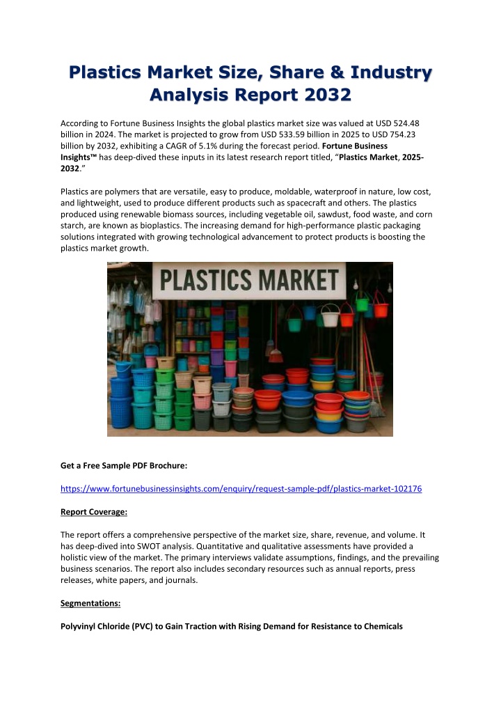 plastics market size share industry analysis