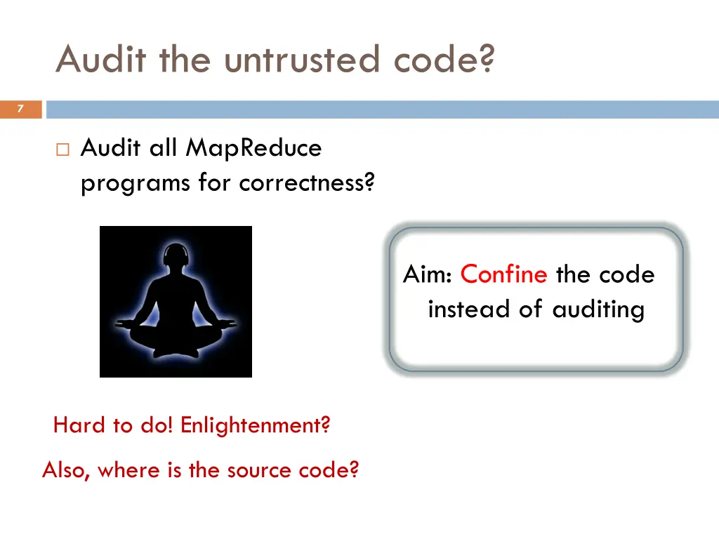 audit the untrusted code