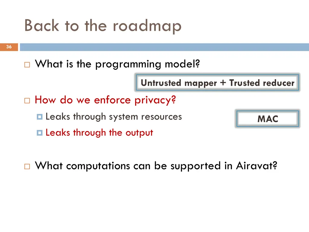 back to the roadmap 1