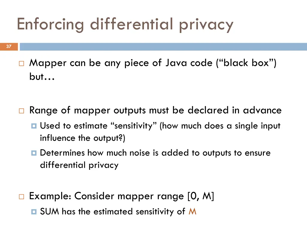 enforcing differential privacy