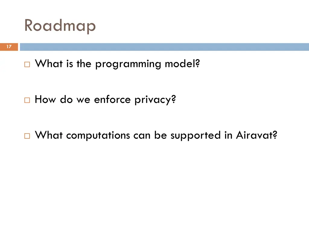 roadmap