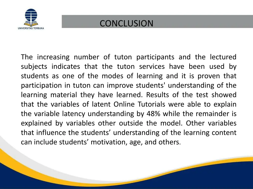 conclusion 1