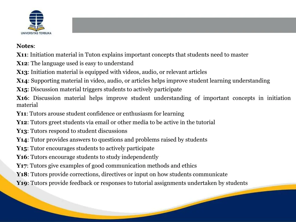 notes x11 initiation material in tuton explains