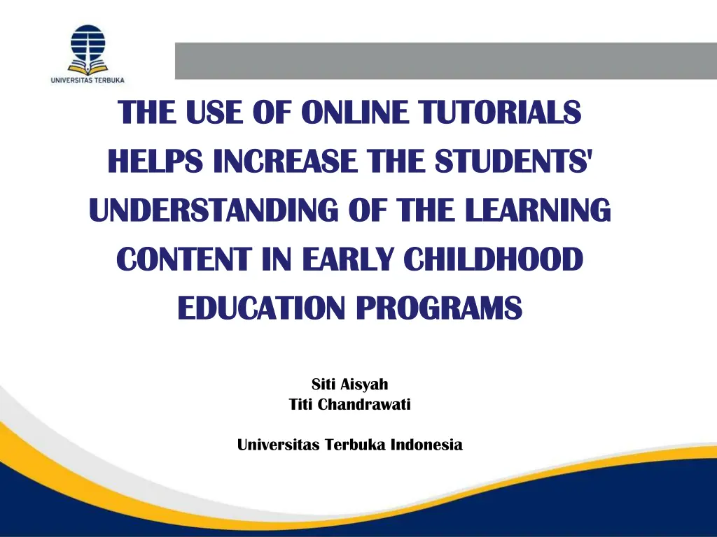the use of online tutorials the use of online