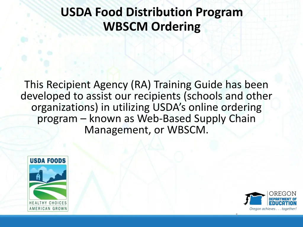 usda food distribution program wbscm ordering