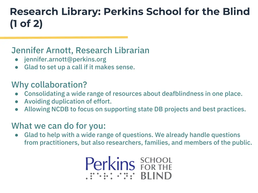 research library perkins school for the blind