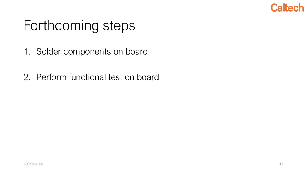 forthcoming steps 2