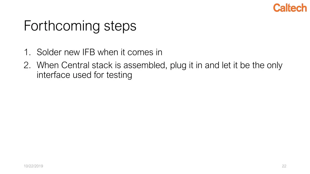 forthcoming steps 3