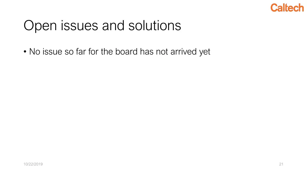 open issues and solutions 3