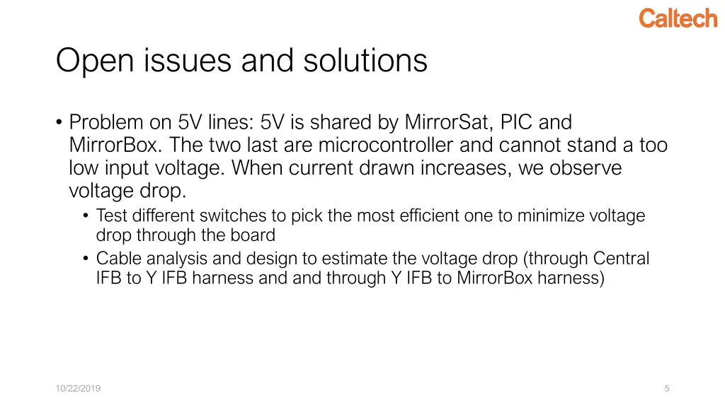 open issues and solutions