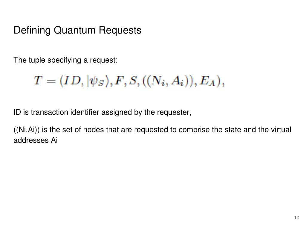 defining quantum requests 1
