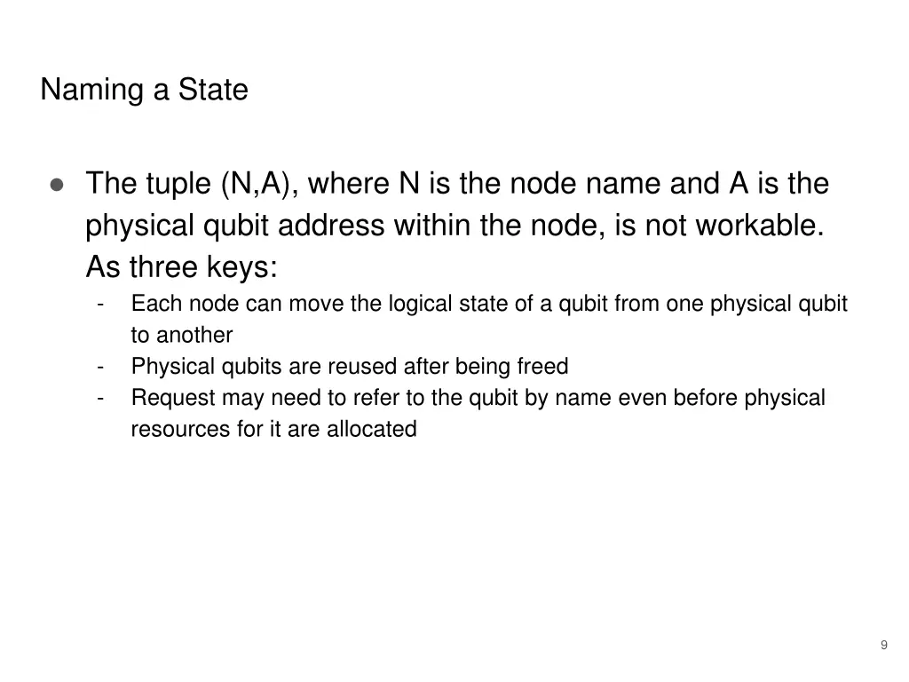 naming a state