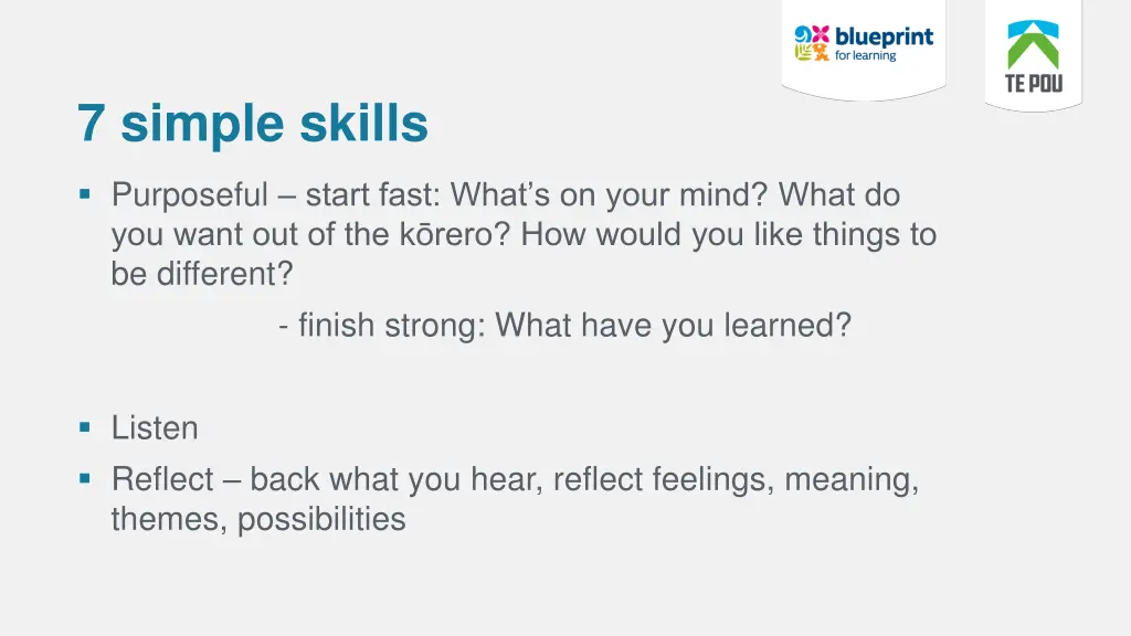 7 simple skills