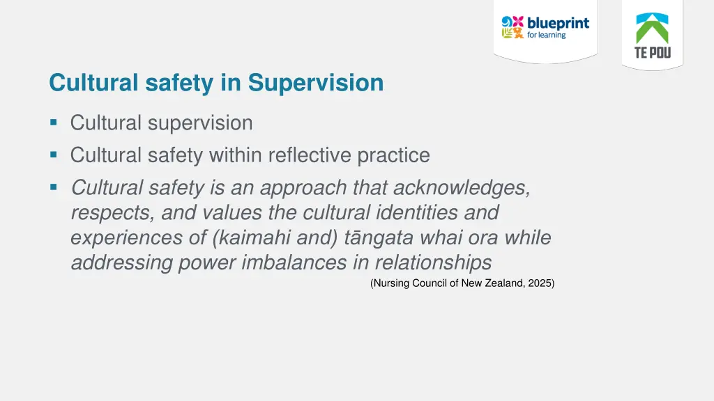 cultural safety in supervision
