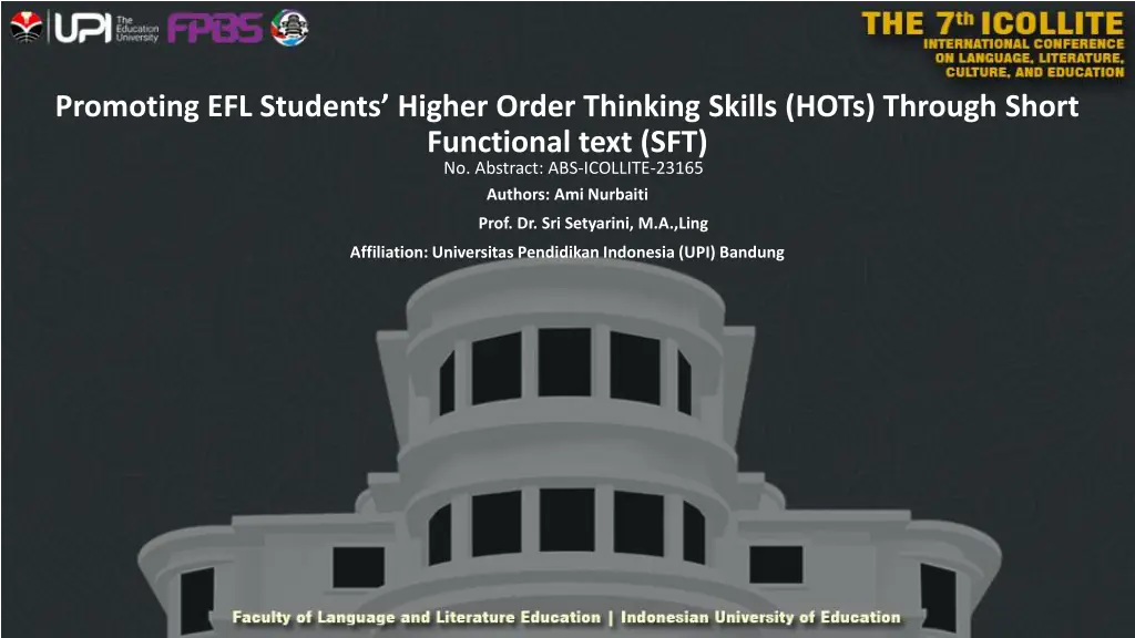 promoting efl students higher order thinking