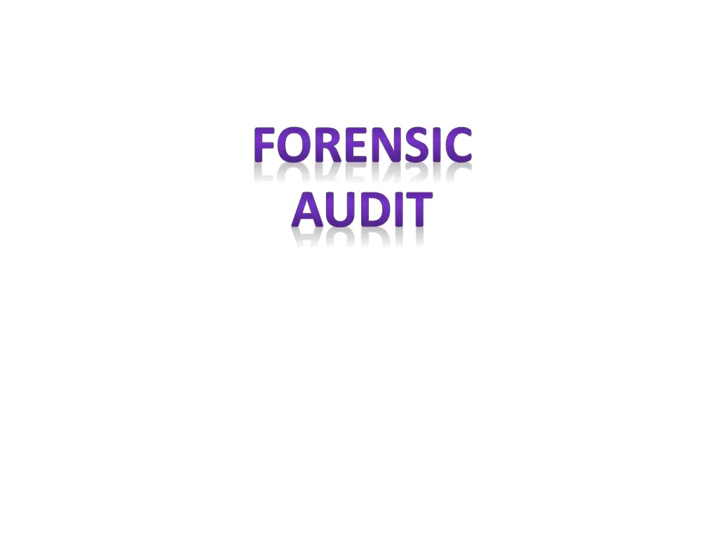 forensic audit