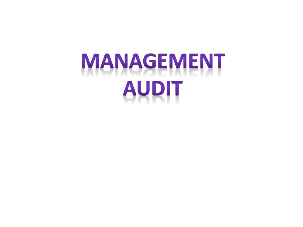 management audit