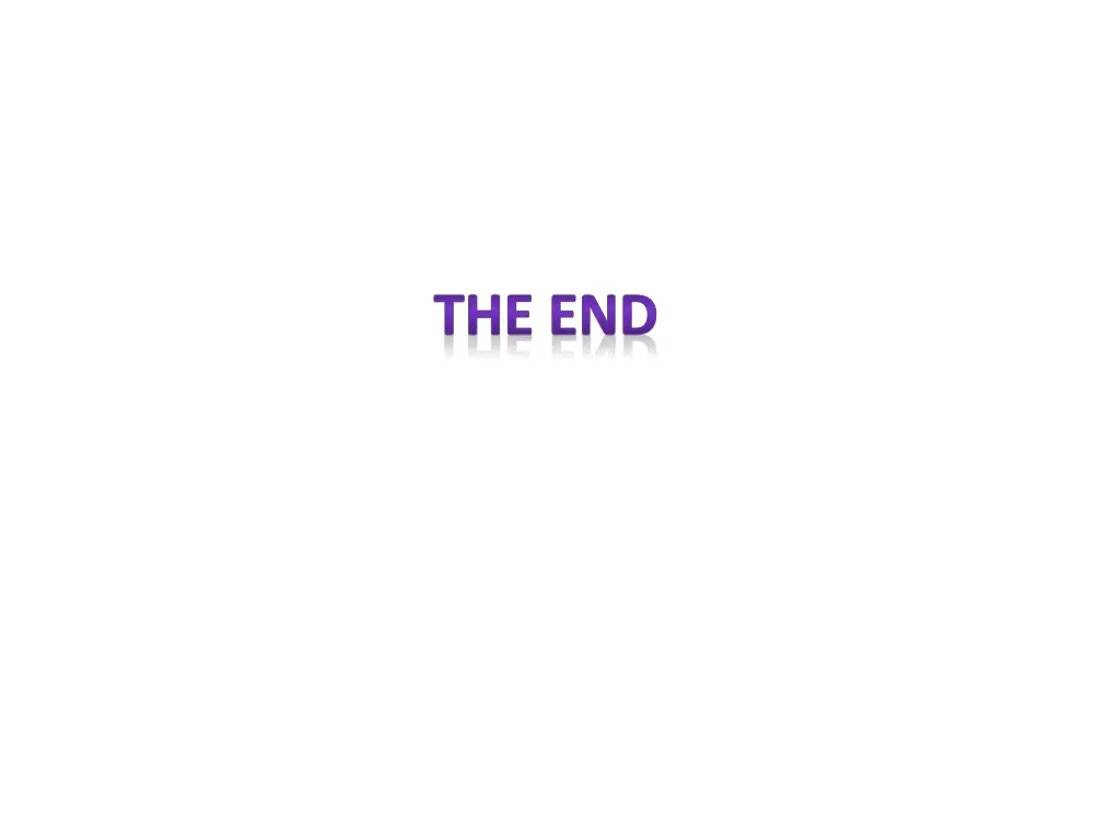 the end