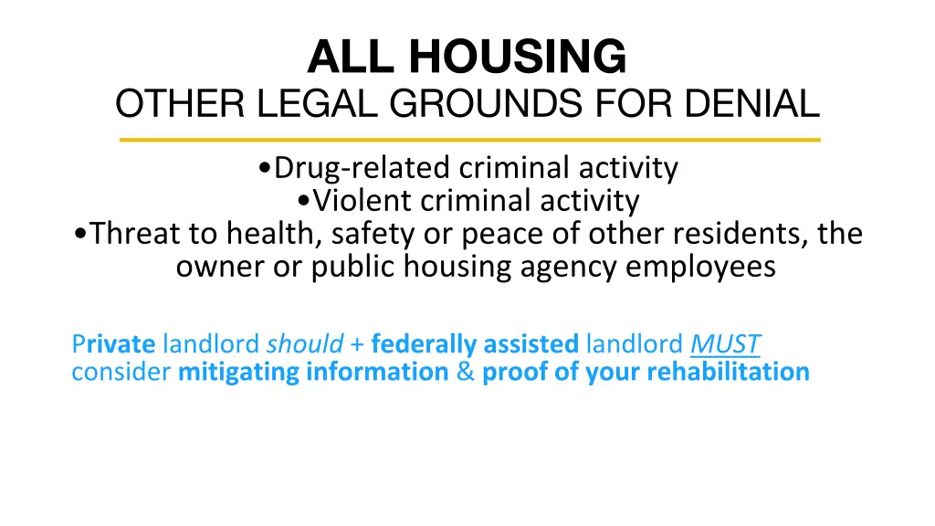 all housing