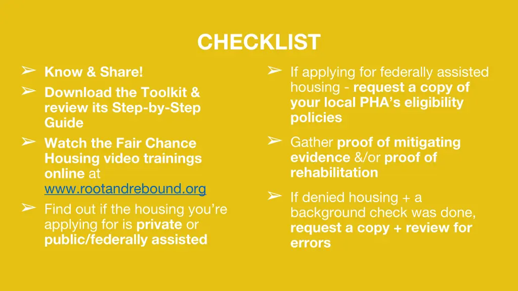checklist 2