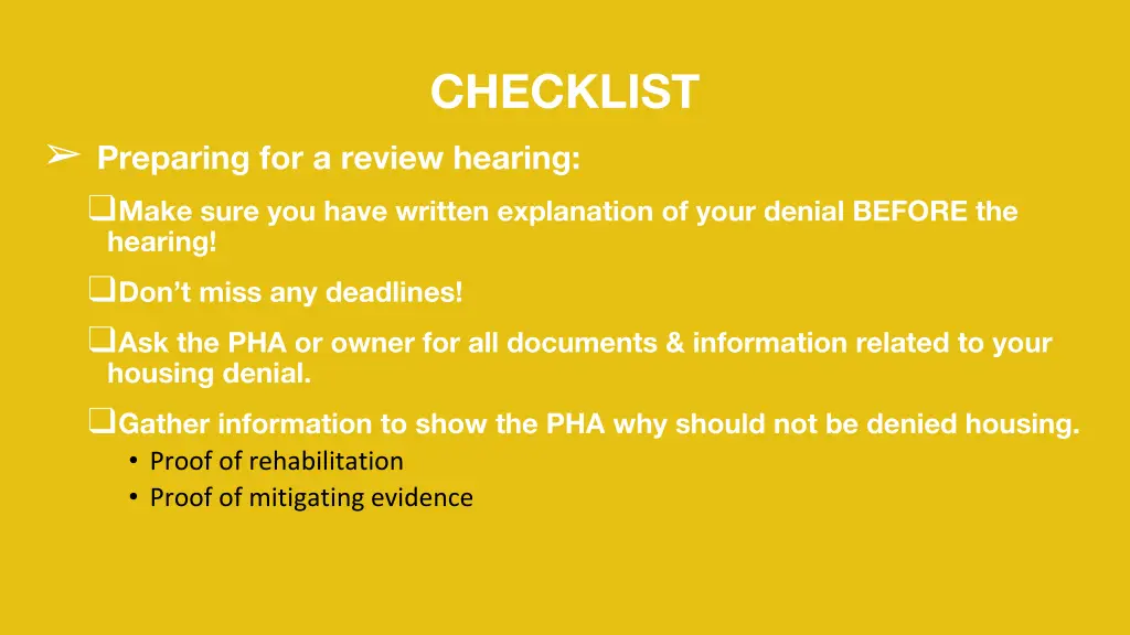 checklist