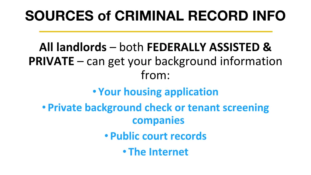 sources of criminal record info