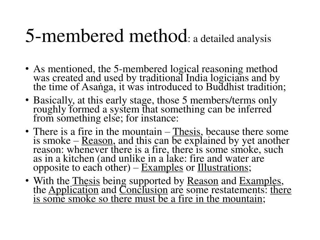5 membered method a detailed analysis