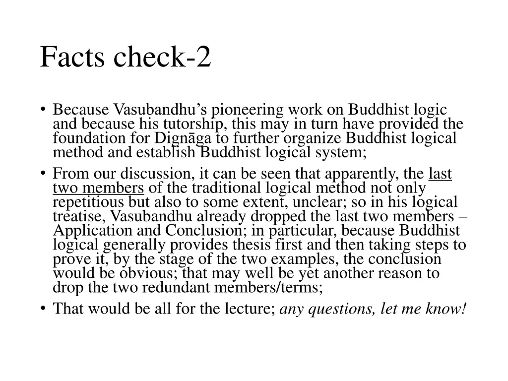 facts check 2