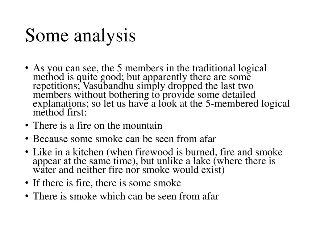 some analysis