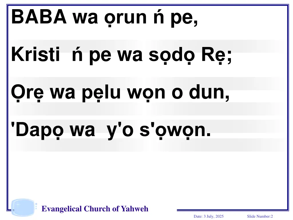 baba wa run pe