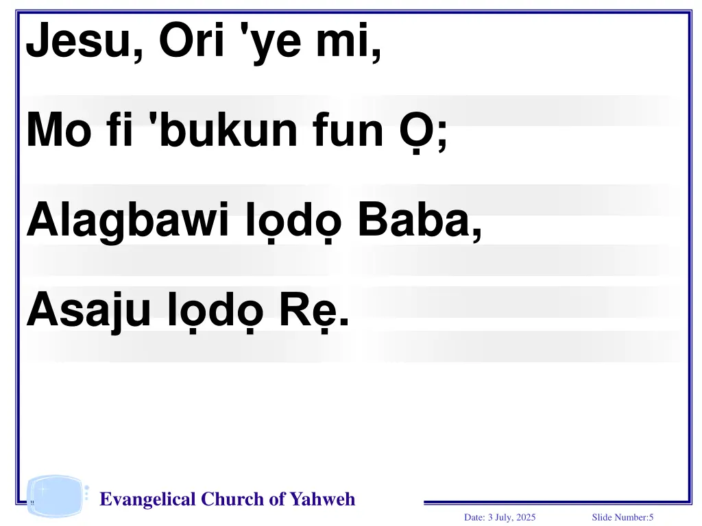 jesu ori ye mi