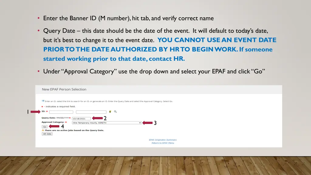 enter the banner id m number hit tab and verify