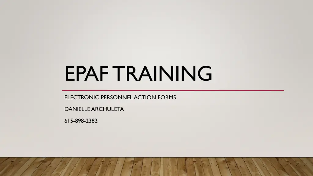 epaf training